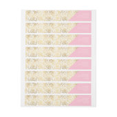 Gold Rozen met roze (Vel)