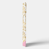 Gold Rozen met roze Case-Mate iPhone Case (Achterkant / Rechts)