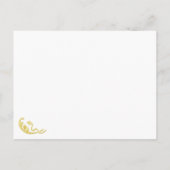Gold RSVP briefkaarten Gold folie RSVP bruiloft (Achterkant)
