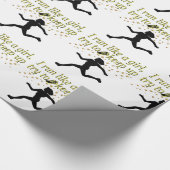 GOLD RUN ZOALS EEN CHAMPION TRACK EN FIELD ONTWERP CADEAUPAPIER (Hoek)