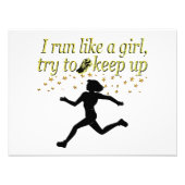 GOLD RUN ZOALS EEN CHAMPION TRACK EN FIELD ONTWERP FOTO AFDRUK (Voorkant)