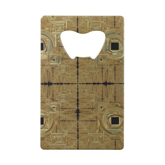 Gold Rush Bottle Opener Creditkaart Flessenopener (Voorkant)