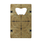 Gold Rush Bottle Opener Creditkaart Flessenopener (Achterkant)