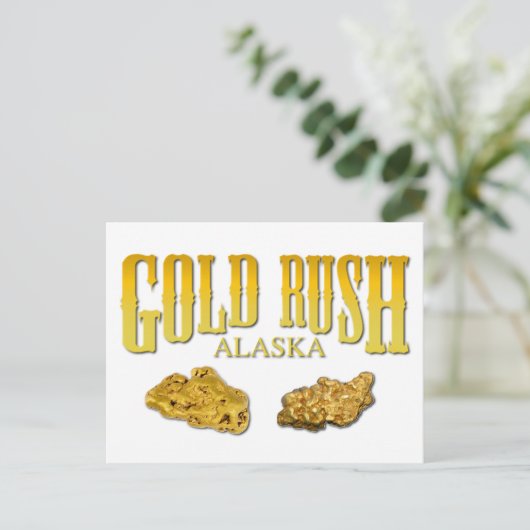 Gold Rush Briefkaart (Staand voorkant)