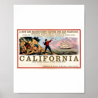 Gold Rush California Poster