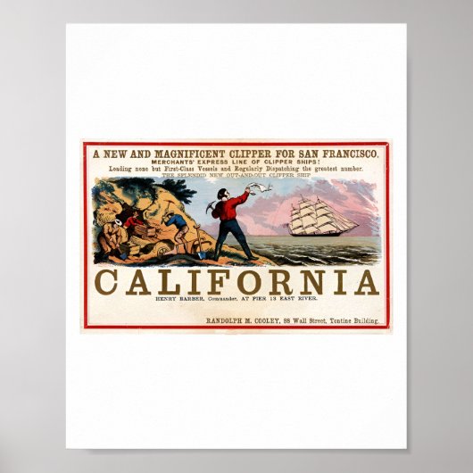 Gold Rush California Poster (Voorkant)