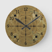 Gold Rush Clock Ronde Klok (Voorkant)