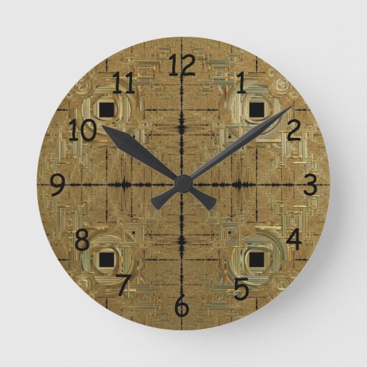 Gold Rush Clock Ronde Klok (Voorkant)
