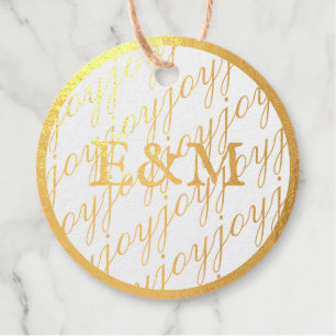 Gold Rush door LeahG Real Folie Festive Joy Monogr Bedankjes Labels
