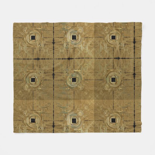 Gold Rush Fleece Blanket (Voorkant (Horizontaal))