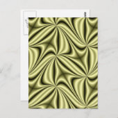 Gold Rush Hologram Fractal Briefkaart (Voorkant / Achterkant)