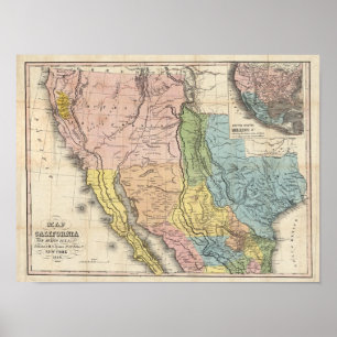 Gold Rush naar Californië Poster