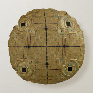 Gold Rush Round Cushion Rond Kussen