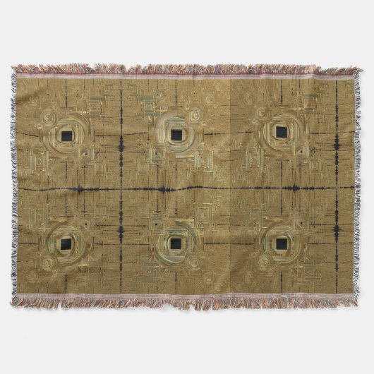 Gold Rush Throw Blanket Deken (Voorkant)
