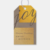 Gold Rush van LeahG Festieve Feestdagen Metallic R Cadeaulabel (Voorkant)