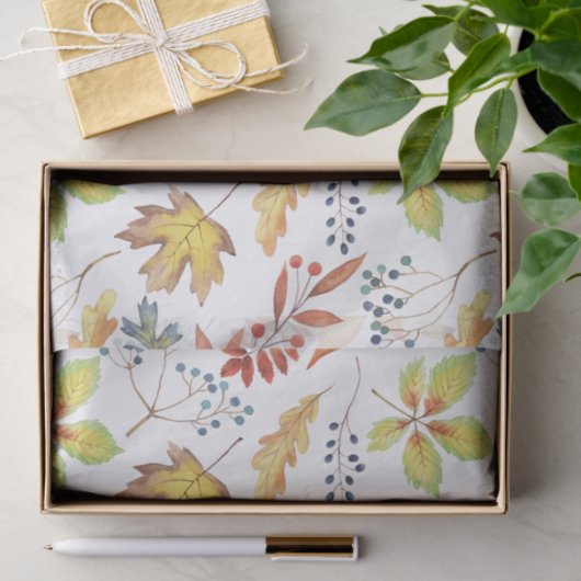 Gold Rust Green herfst leest papier uit (Geschenk)