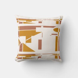 Gold Rust Off-White Southwest Look Geometrisch Mot Kussen