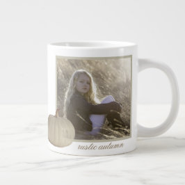 Gold Rustic Autumn Foto Grote Koffiekop