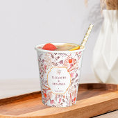 Gold Rustic Boho Chic Herfst Wildflowers Wedding Papieren Bekers