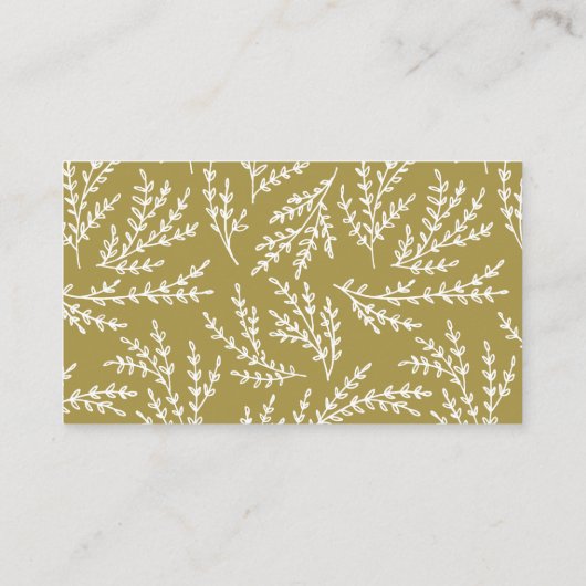 Gold Rustic Hand Lettering Diaper Raffle Kaart (Achterkant)