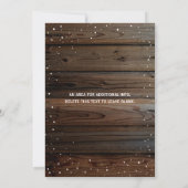 Gold Rustic Wood Holiday Masonic Kerstparty Kaart (Achterkant)