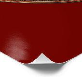 Gold Sacred Eastern Dragon Medallion Perfect Poster (Hoek)