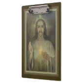 Gold Sacred Heart van Jezus Klembord (Links)