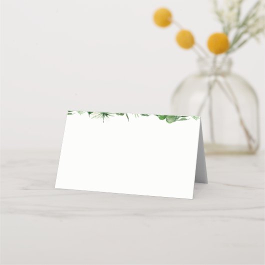 Gold Safari Animal Baby shower Plaatskaartje (Achterkant)