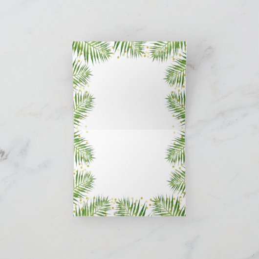 Gold Safari Animals Baby shower Dank u kaart (Binnen)