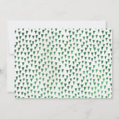 Gold Safari Animals Birthday Invitation Kaart (Achterkant)