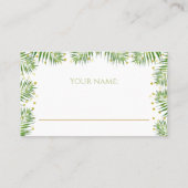 Gold Safari Baby shower Luier Raffle Ticket (Achterkant)