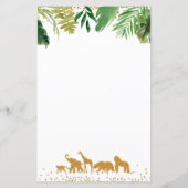 Gold safari dierlijk Waterverf raden prijs spel (Achterkant)