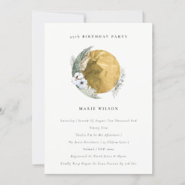 Gold Saga Green Floral wekt elke leeftijd op Bedankkaart