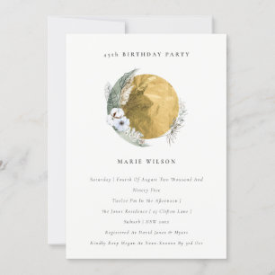 Gold Saga Green Floral wekt elke leeftijd op Bedankkaart