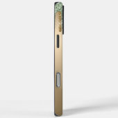 Gold Sage Green Sparkle Glitter Drips Case-Mate iPhone Case (Achterkant / Rechts)
