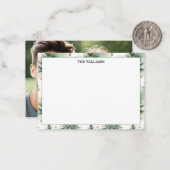 Gold Sage Pine Trees Photo Notitiekaartje (Voorkant / Achterkant in situ)