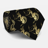 Gold Sagittarius Archer Stropdas (Opgerold)