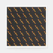 Gold Sagittarius Zodiac Astrology Sign Custom Servet (Voorkant)