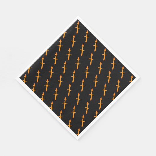 Gold Sagittarius Zodiac Astrology Sign Custom Servet (Hoek)