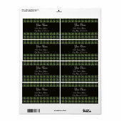 Gold Saint Patrick Shamrock Jewel en Pearls Black Etiket (Full Sheet)