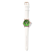 Gold Saint Patrick Shamrock Jewel met Pearls Horloge (Bandje)