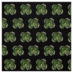 Gold Saint Patrick Shamrock Jewel met Pearls Stof