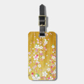 Gold Sakura Kimono : Bagagelabel (Voorkant verticaal)