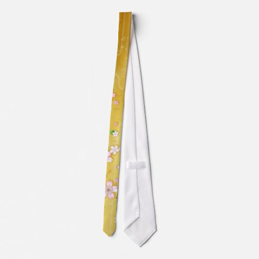 Gold Sakura Kimono : Stropdas (Achterkant)