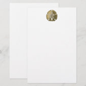 Gold Sand Dollar Stationery Briefpapier (Voorkant / Achterkant)