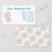 Gold Sand Dollar Visitekaartje (Voorkant / Achterkant)