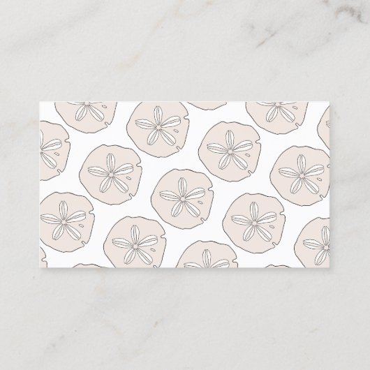 Gold Sand Dollar Visitekaartje (Achterkant)