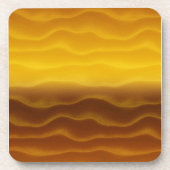Gold Sand Dunes Abstract Drankjes Onderzetter (Voorkant)
