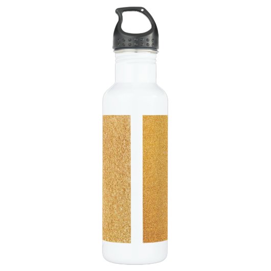 Gold Sandy Glitter Waterfles (Achterkant)