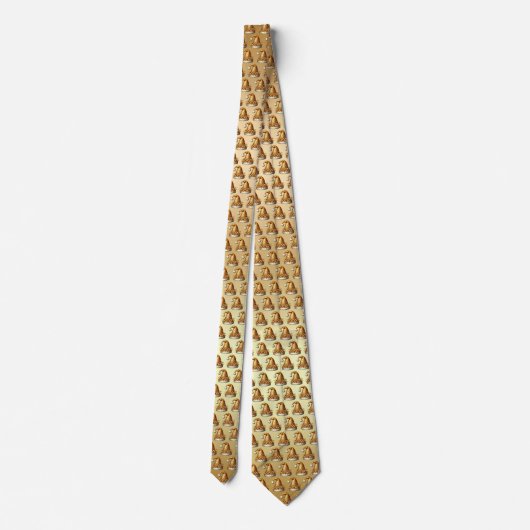 Gold Santa Hat Holiday Stropdas (Achterkant)